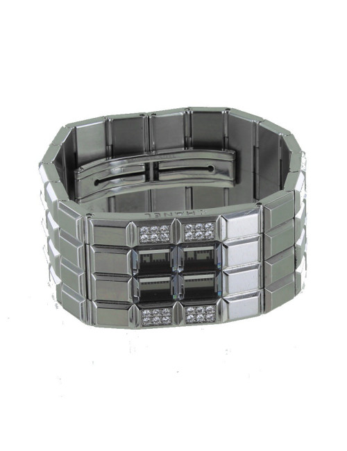 Montre "chocolta" CHANEL en acier et diamants