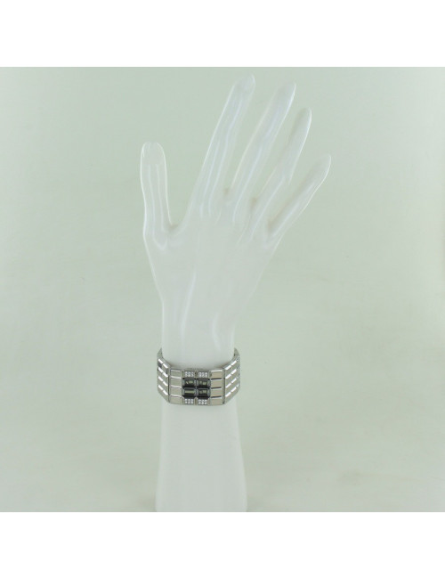 Montre "chocolta" CHANEL en acier et diamants