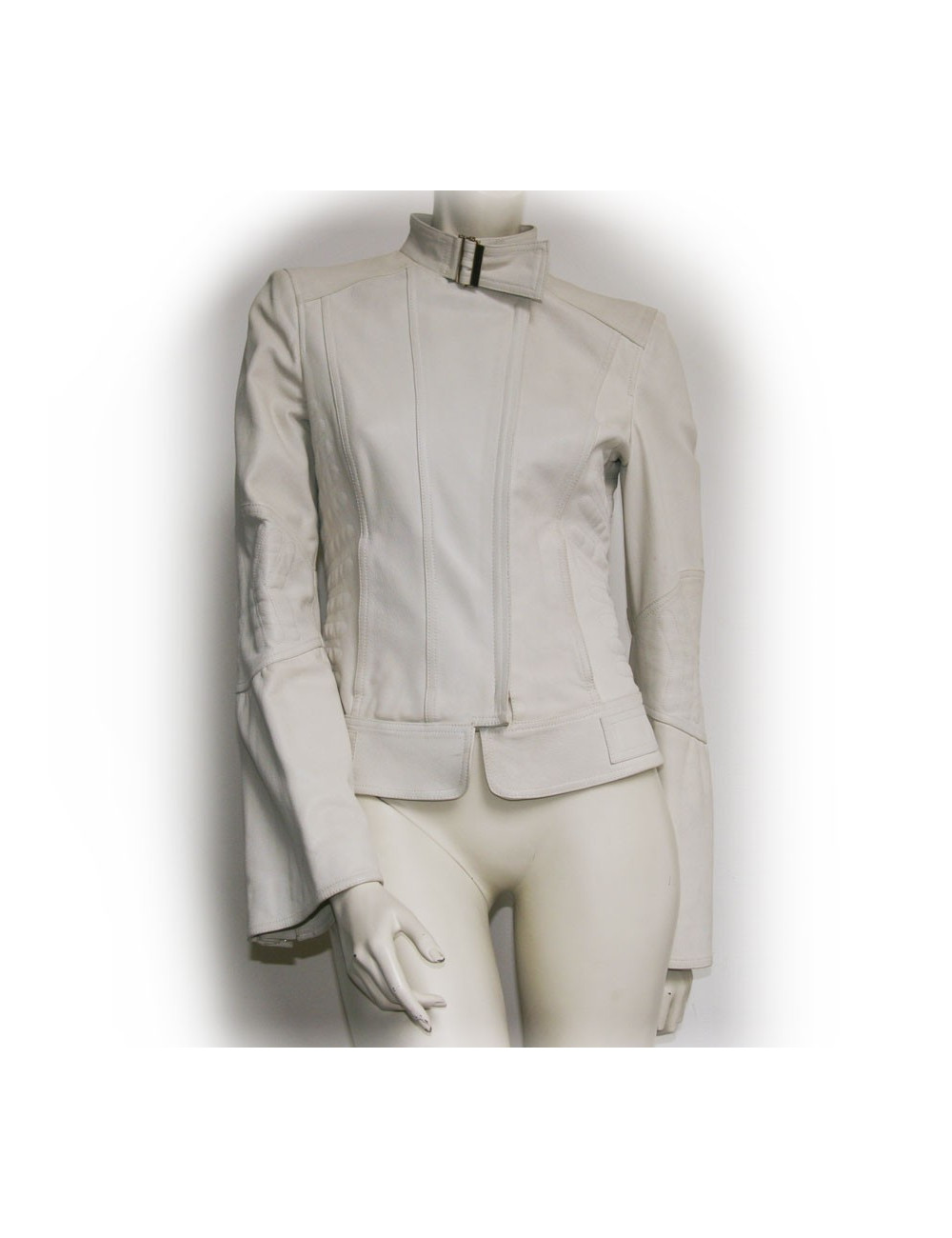 Veste GUCCI en cuir blanc