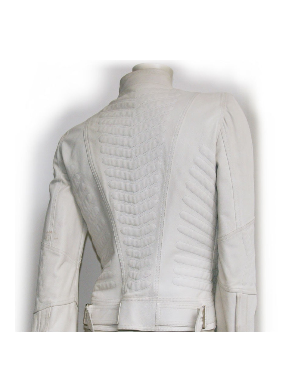 Veste GUCCI en cuir blanc