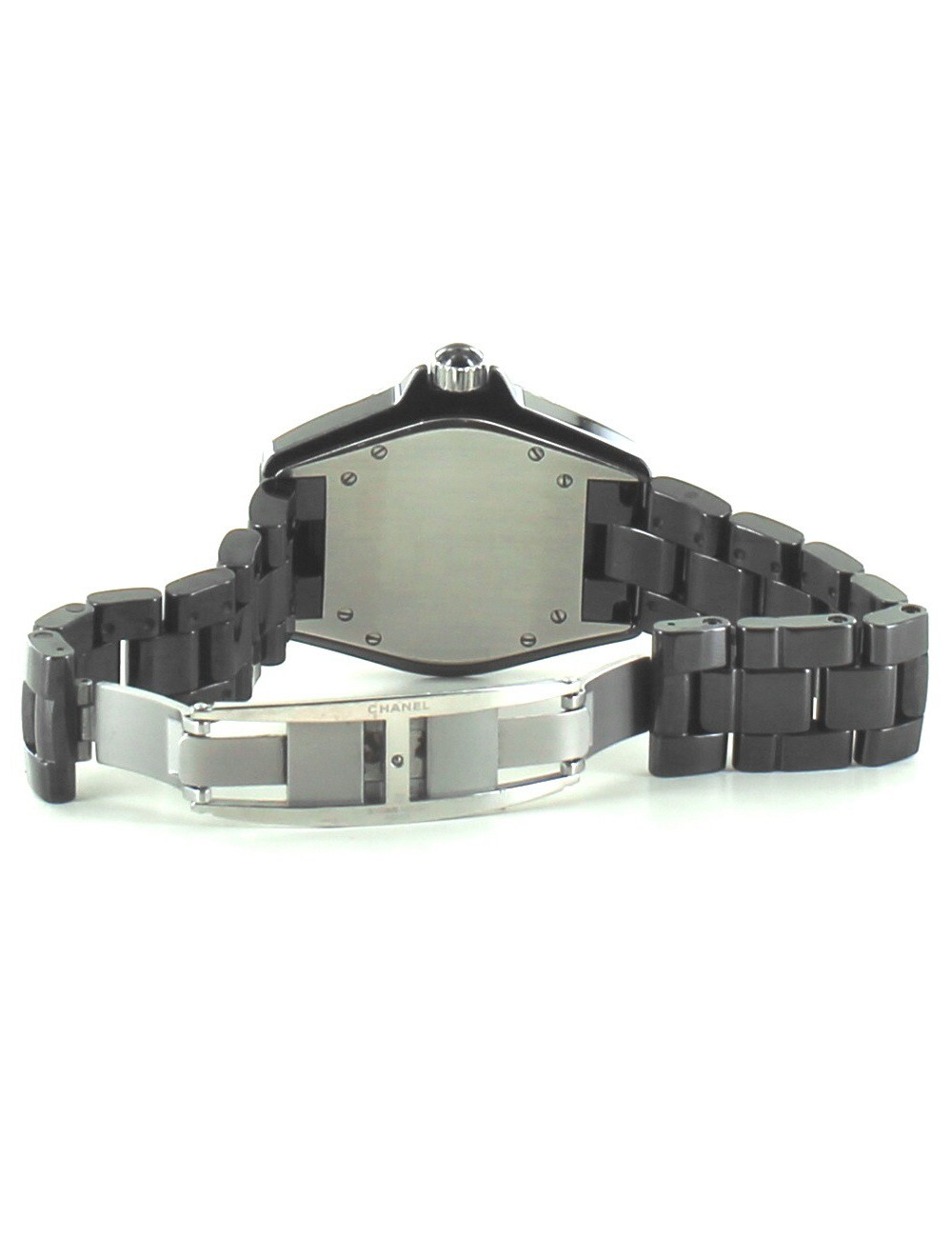 Montre J12  CHANEL ceramique noire et diamants