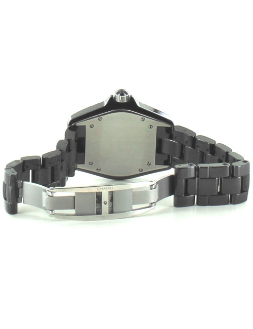 Montre J12  CHANEL ceramique noire et diamants
