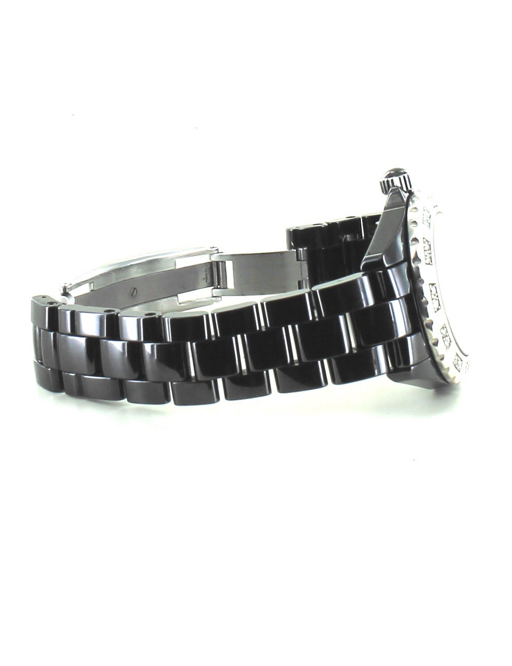 Montre J12  CHANEL ceramique noire et diamants