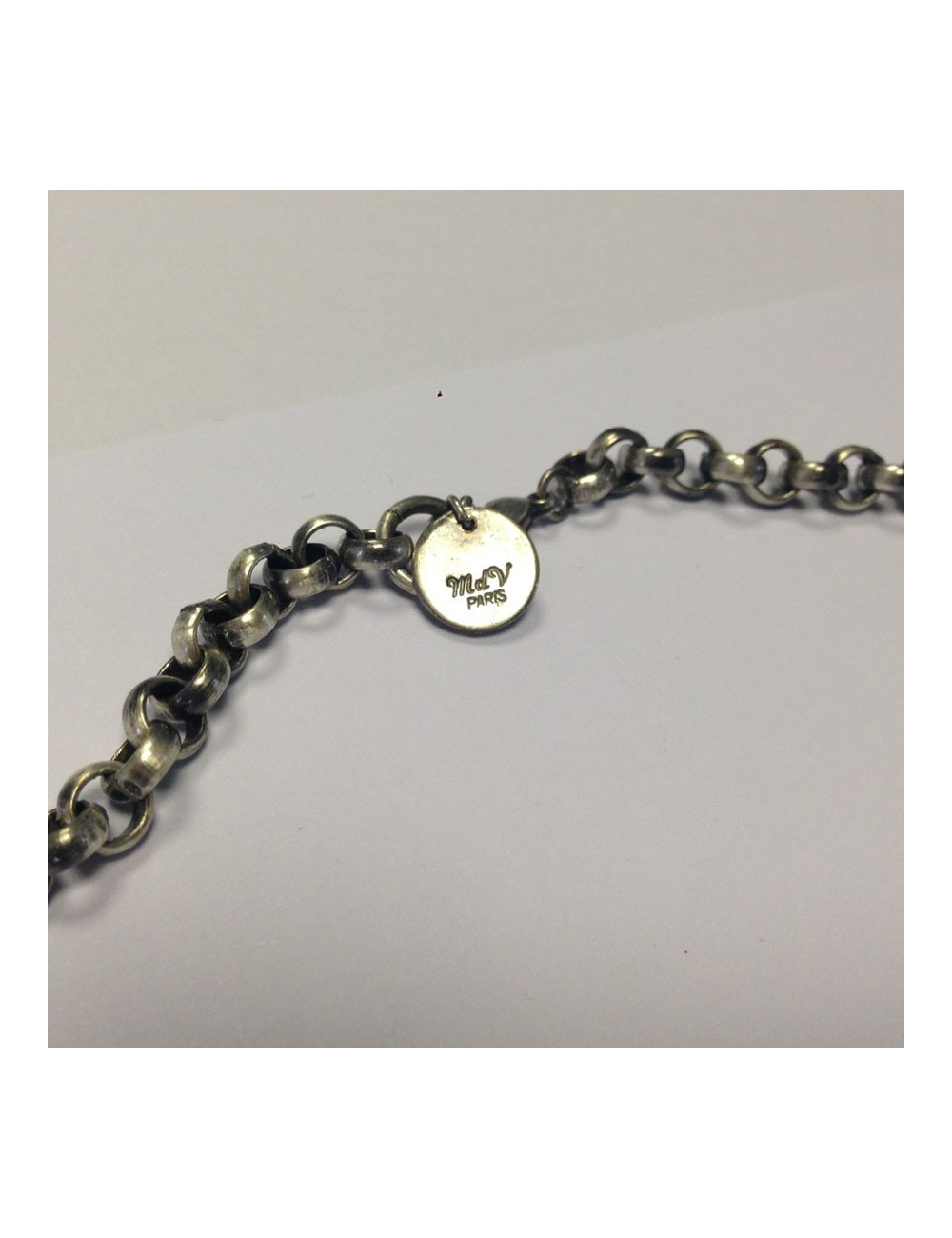 Collier Marguerite de Valois en pâte de verre multicolore