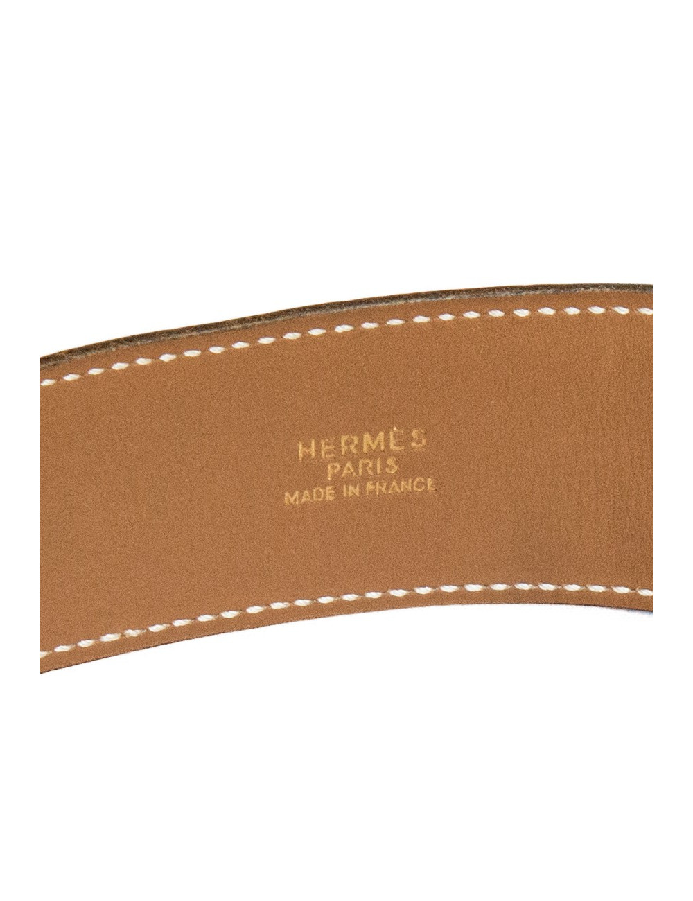 Ceinture Médor HERMES cuir swift orange H