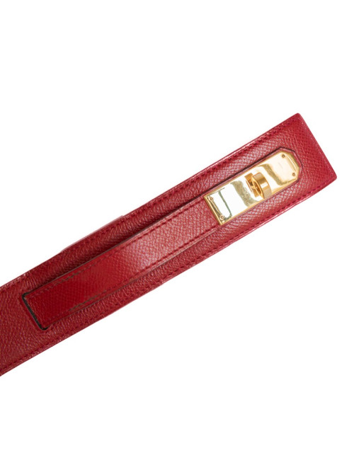 Ceinture Kelly HERMÈS cuir epsom rouge 