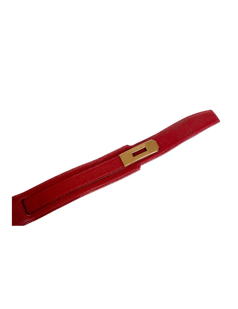 Ceinture Kelly HERMÈS cuir epsom rouge 