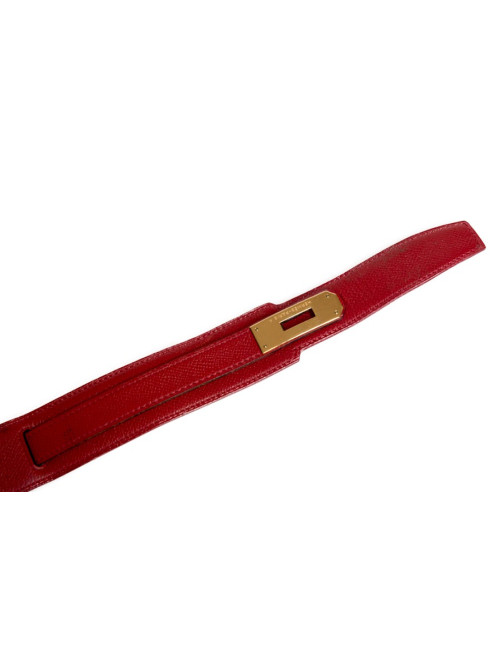 Ceinture Kelly HERMÈS cuir epsom rouge 