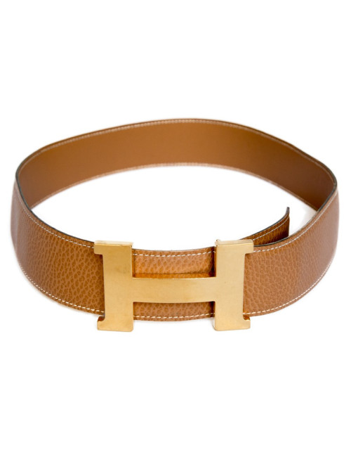 Ceinture H HERMES  GM cuir courchevel t 70