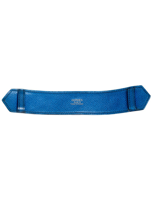 Ceinture  HERMES bicolore noire et bleue