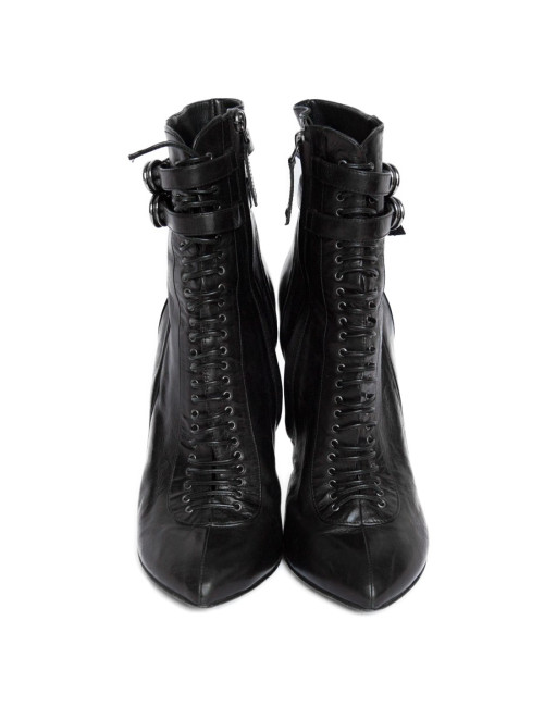 Boots NINA RICCI T 38 cuir noir