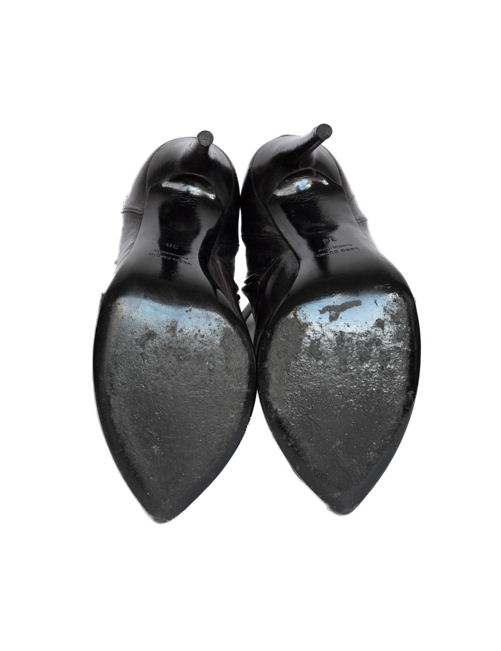 Boots NINA RICCI T 38 cuir noir