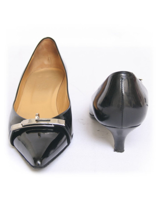 Escarpins HERMES t37 boucle Kelly