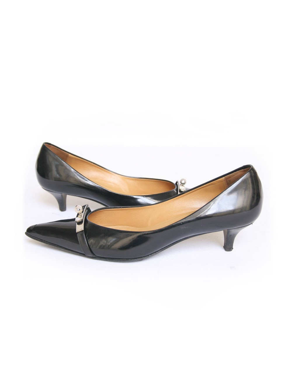 Escarpins HERMES t37 boucle Kelly
