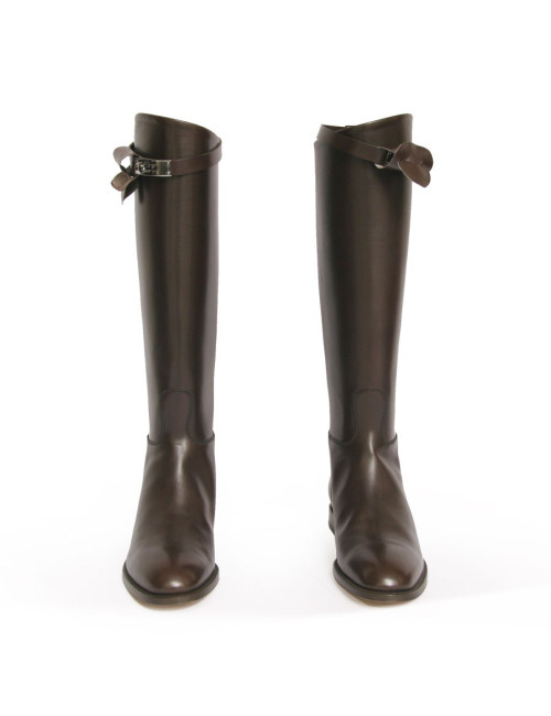 Bottes jumping t 40 HERMES BOX moka  ruthenium