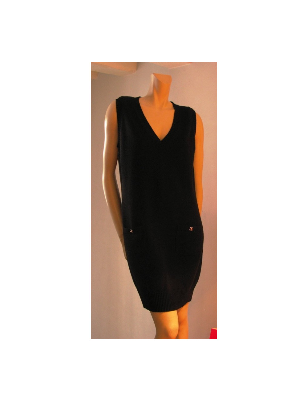 Dress cashmere CHANEL t 44