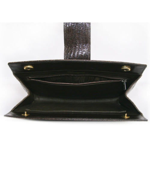 Pochette YVES SAINT LAURENT crocodile 