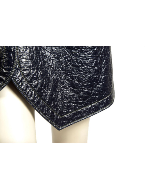 Imperméable BALENCIAGA  t40  coton ciré kaki et bleu 