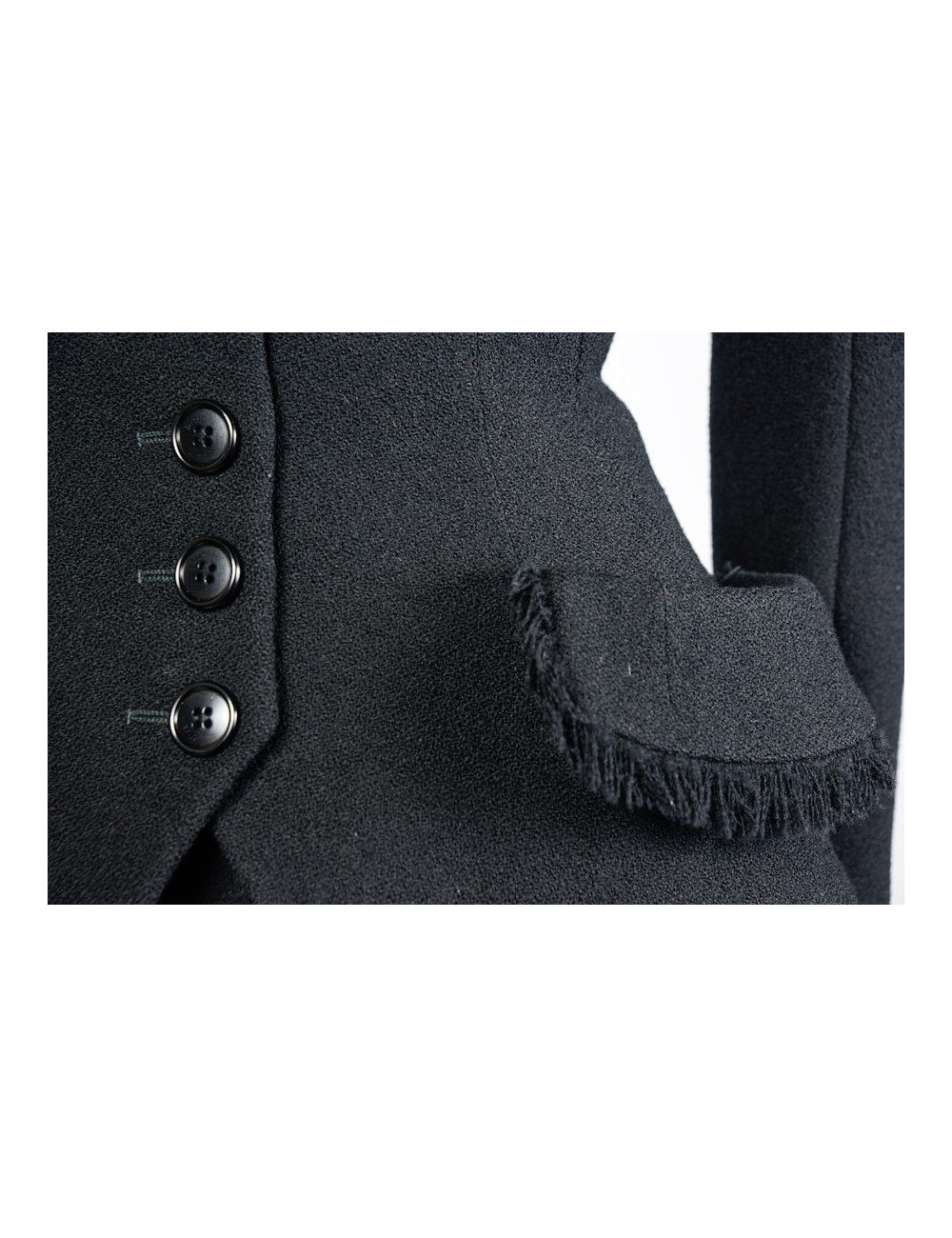 Veste CHRISTIAN DIOR cintrée en laine noire