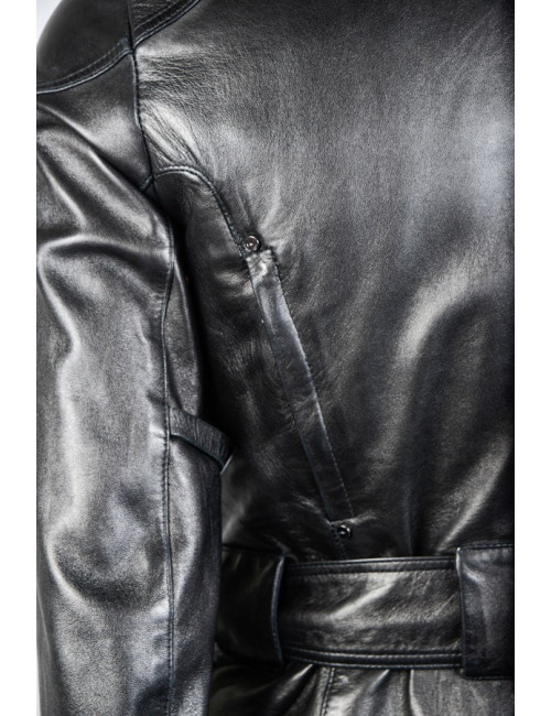 Blouson RALPH LAUREN t2 cuir d'agneau noir