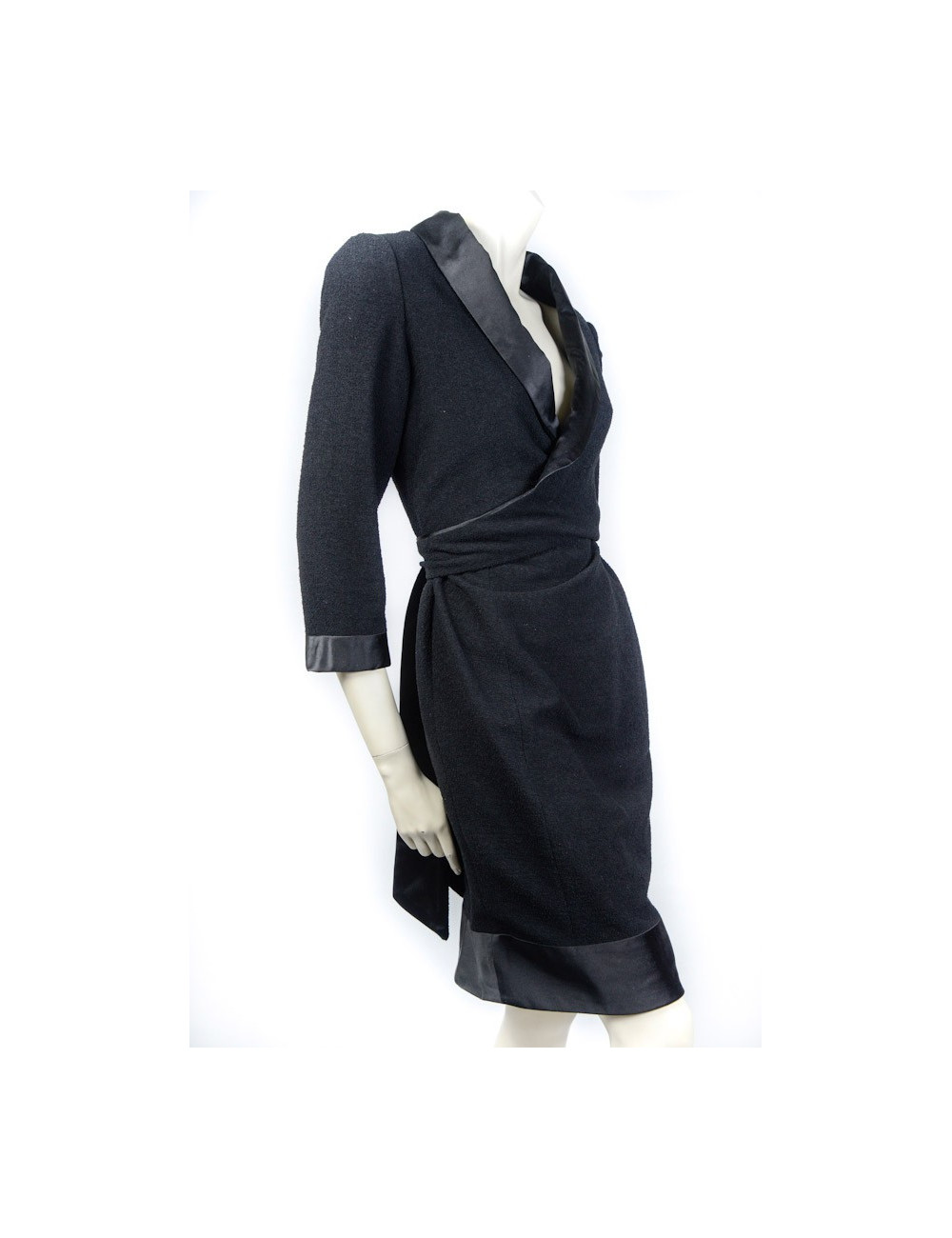 Robe CHANEL  t 42 laine et soie