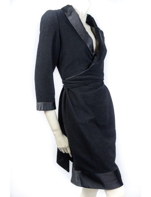 Robe CHANEL  t 42 laine et soie