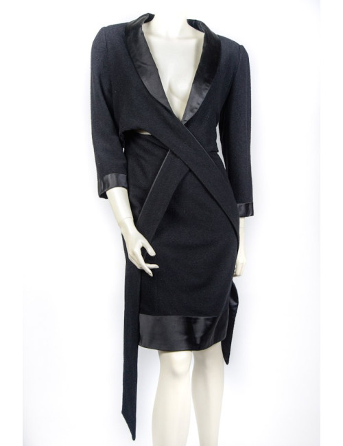 Robe CHANEL  t 42 laine et soie