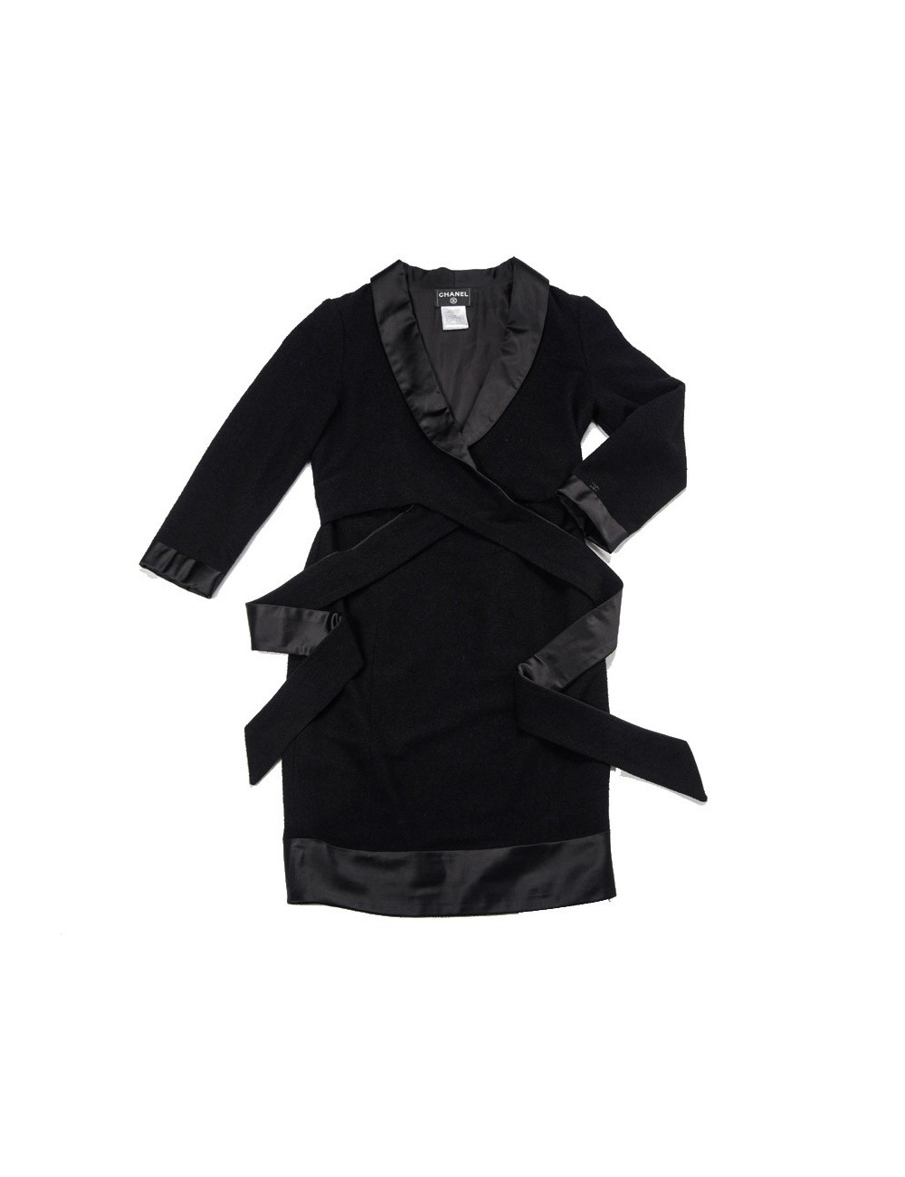 Robe CHANEL  t 42 laine et soie