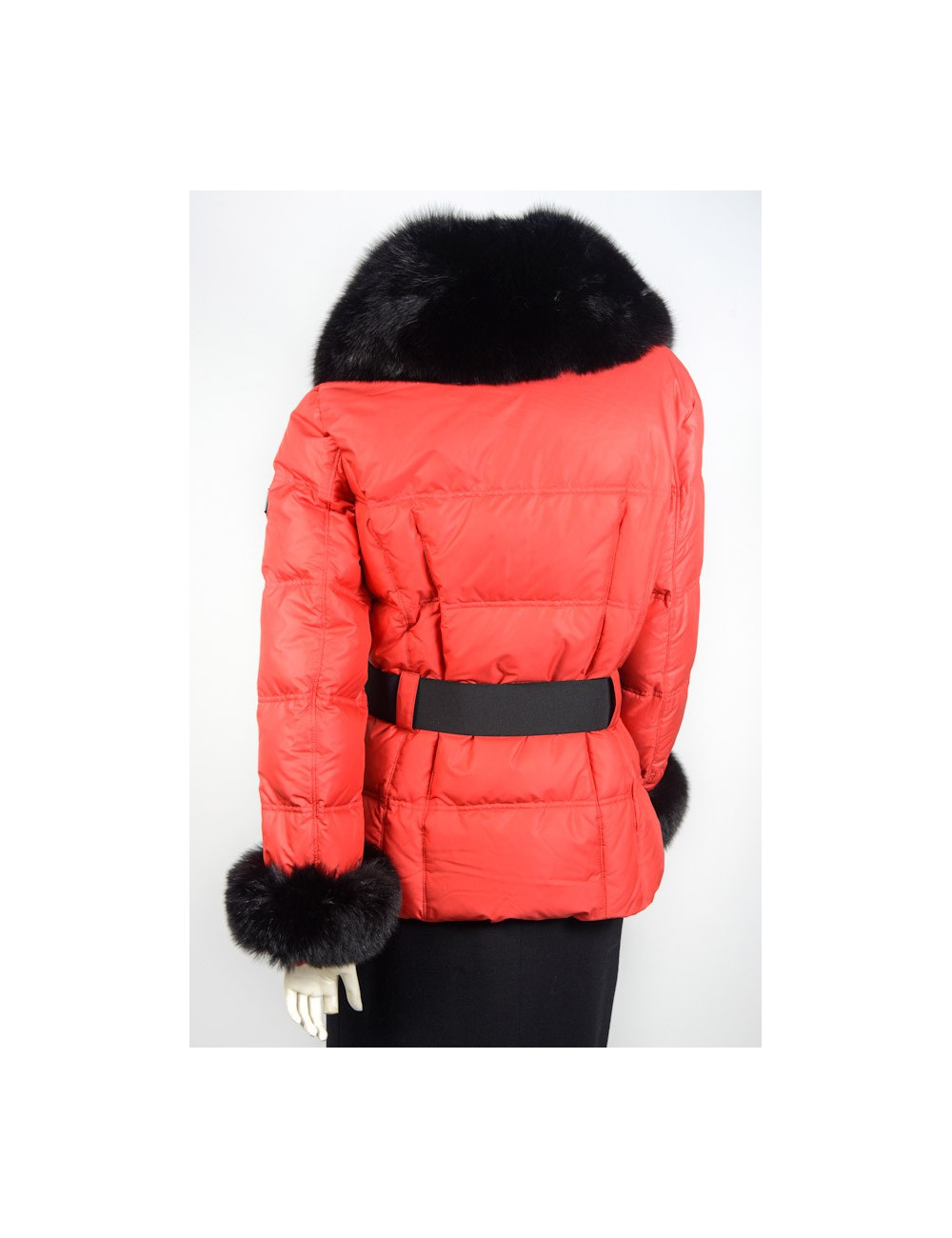 Parka VUARNET T42 rouge col renard