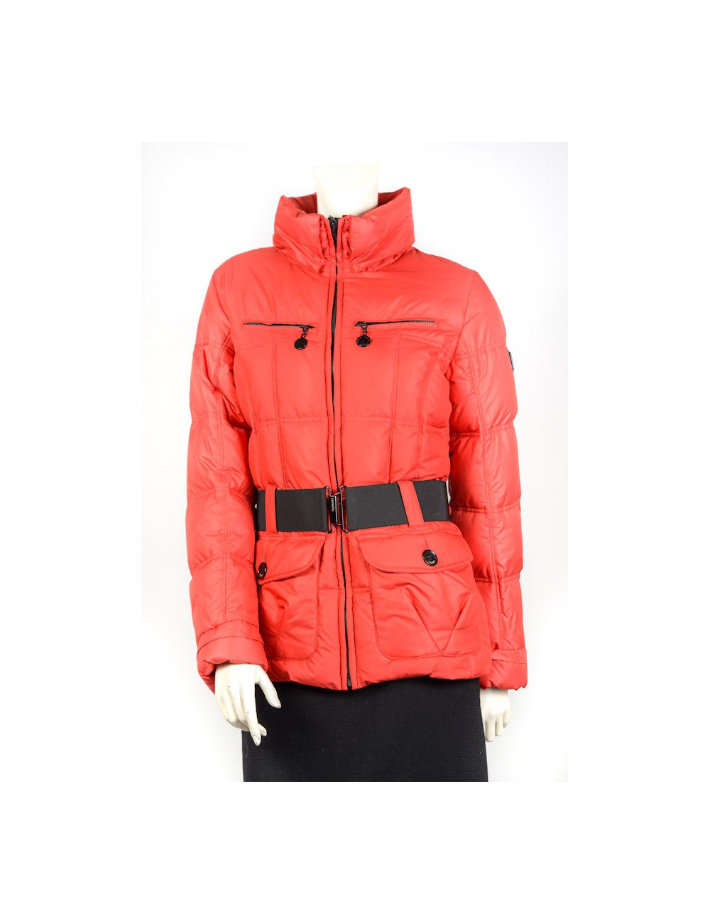 Parka VUARNET T42 rouge col renard