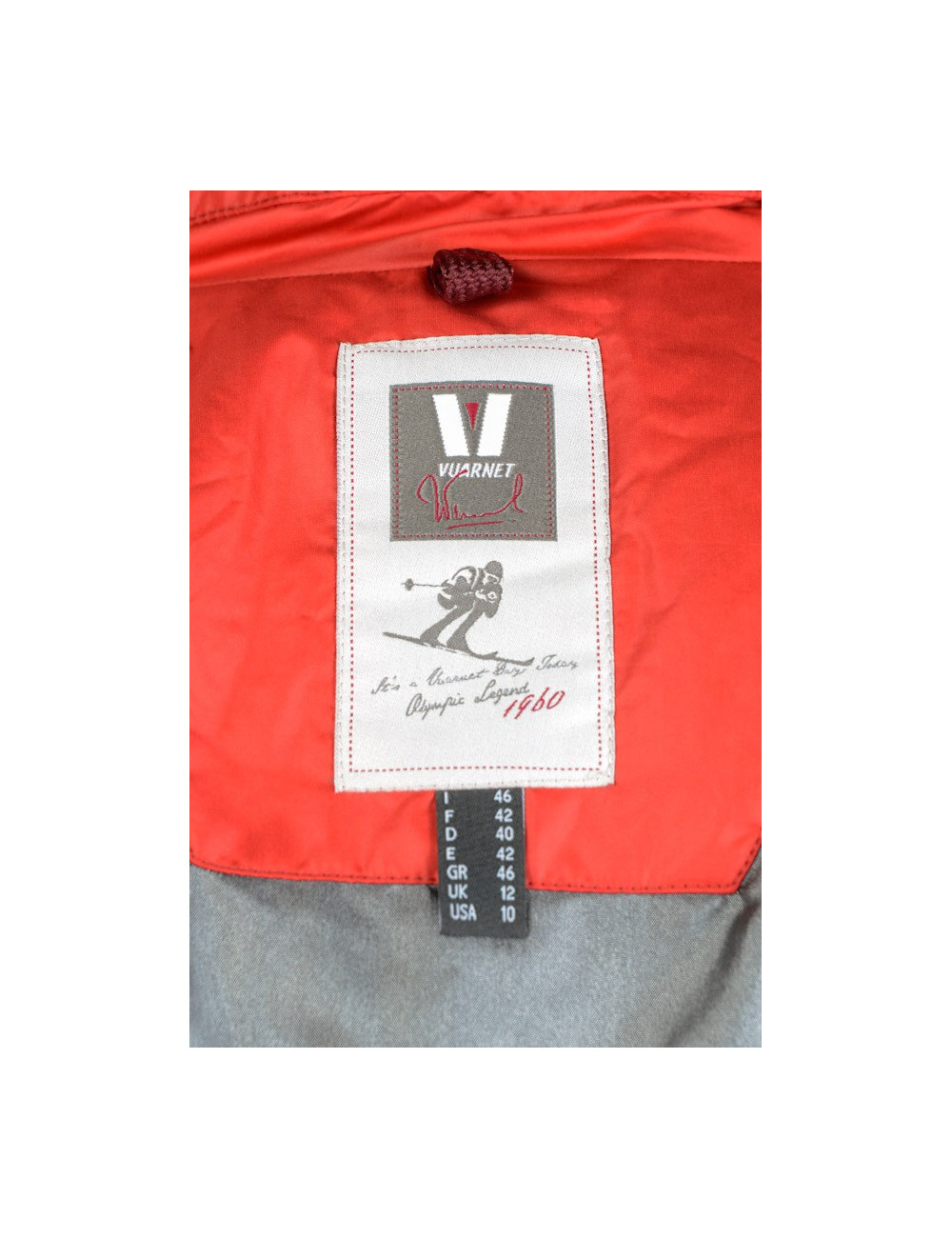 Parka VUARNET T42 rouge col renard