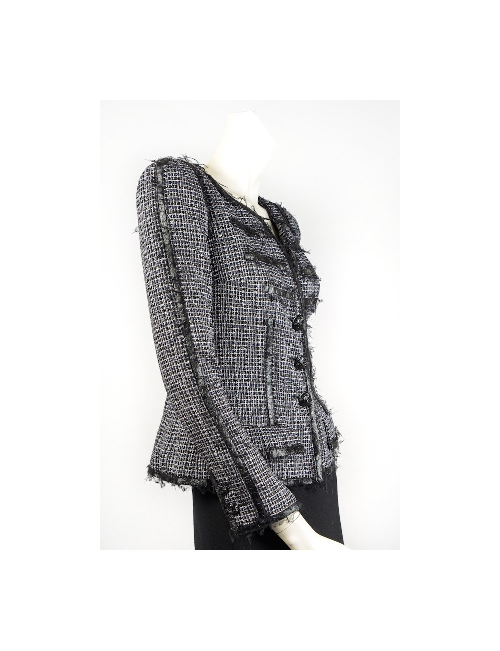 Veste CHANEL T 36 tweed 