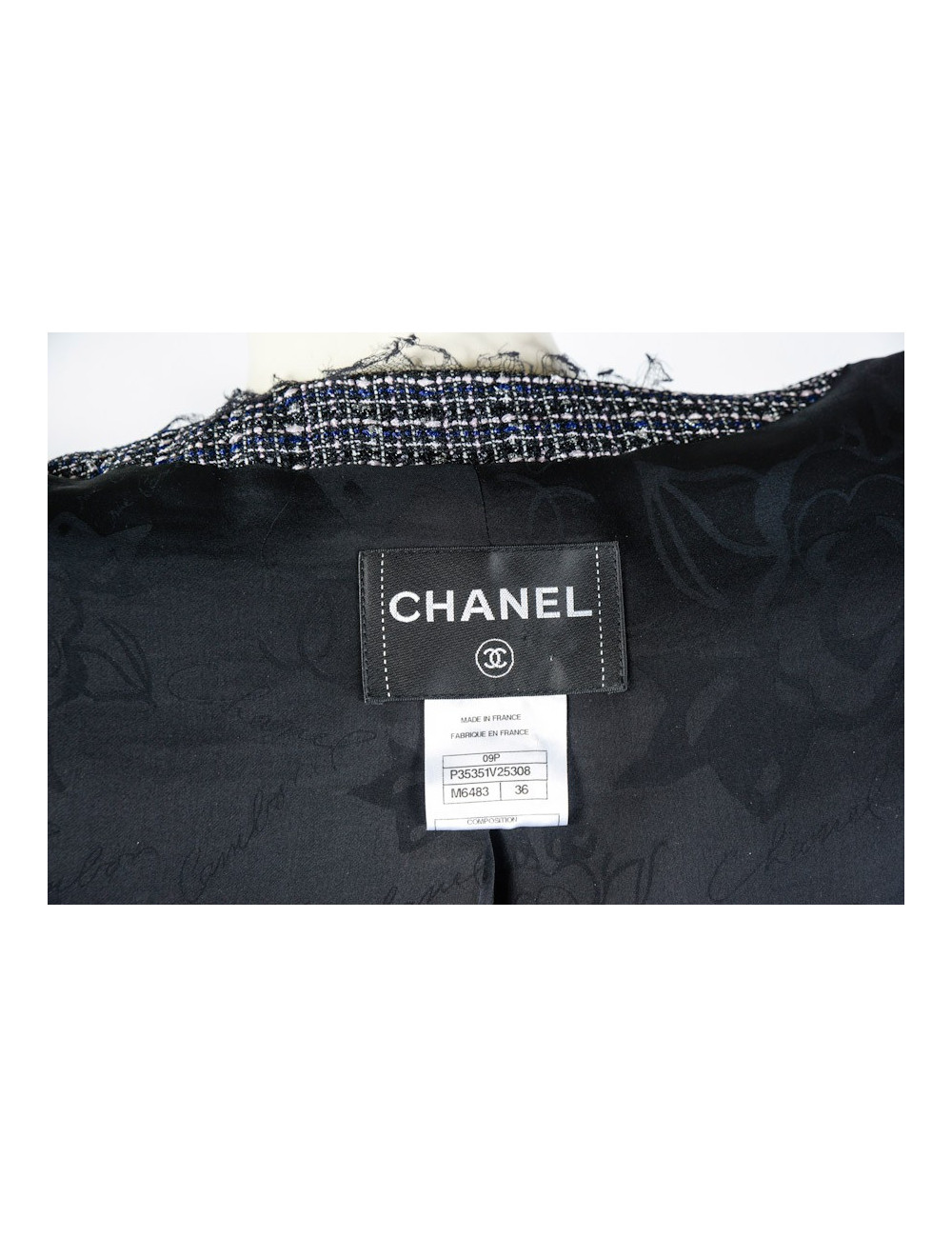 Veste CHANEL T 36 tweed 