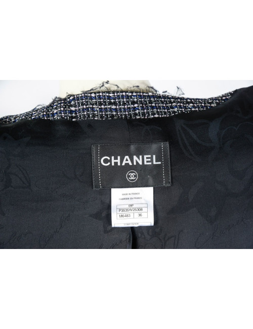 Veste CHANEL T 36 tweed 