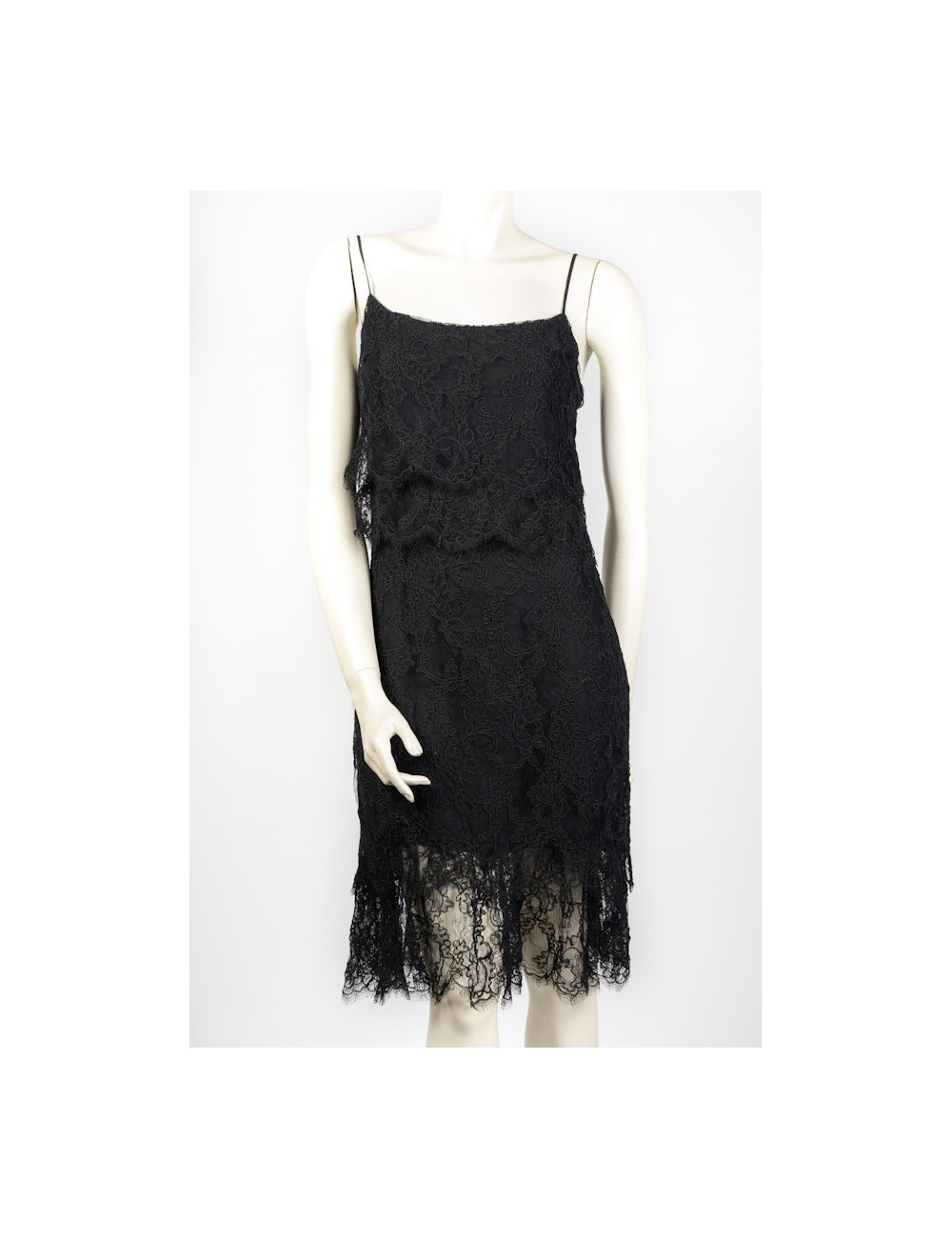 Robe CHANEL  en dentelle noire