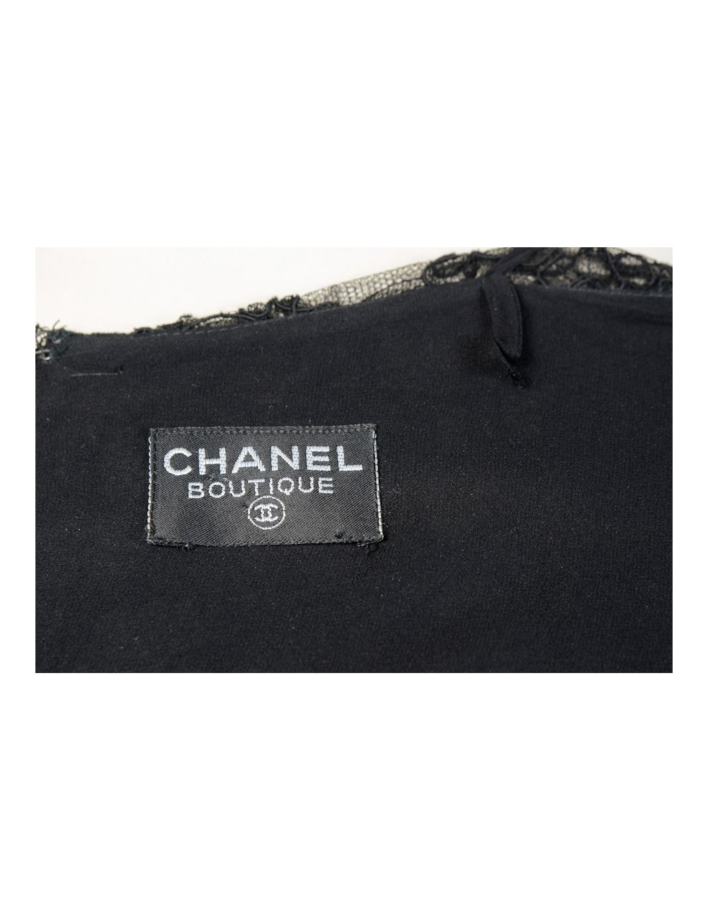 Robe CHANEL  en dentelle noire