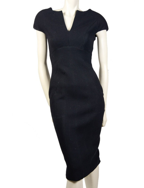 Robe ELIE SAAB noire en crèpe