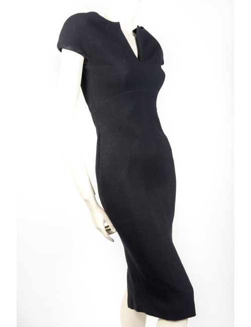 Robe ELIE SAAB noire en crèpe