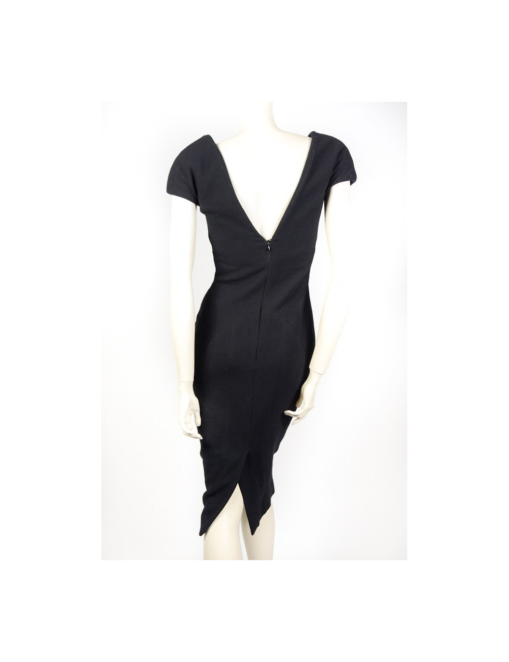 Robe ELIE SAAB noire en crèpe