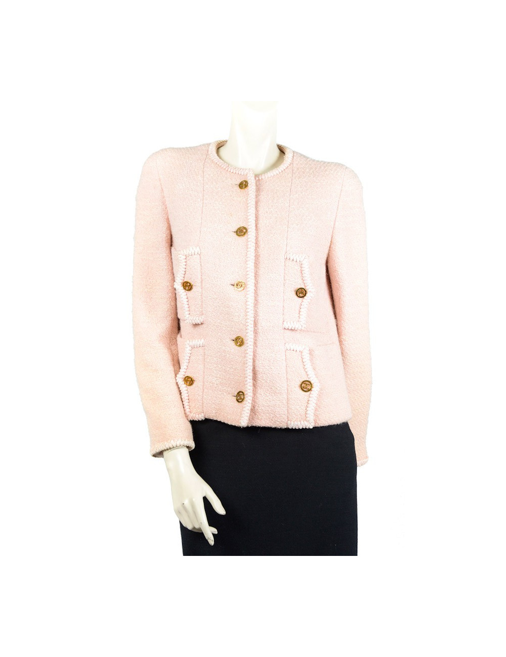 Veste CHANEL en tweed rose