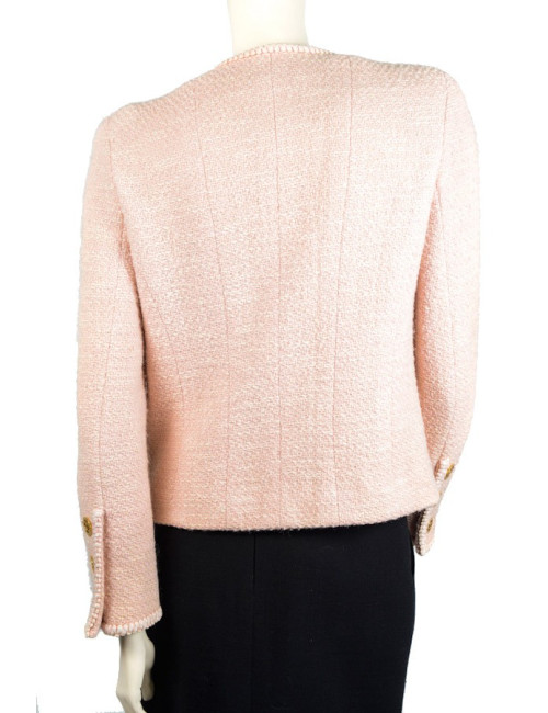 Veste CHANEL en tweed rose