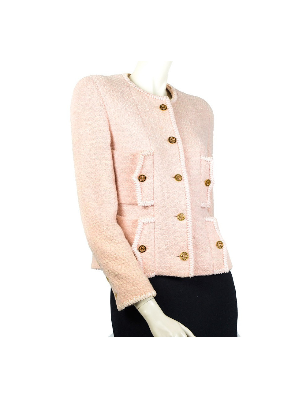 Veste CHANEL en tweed rose