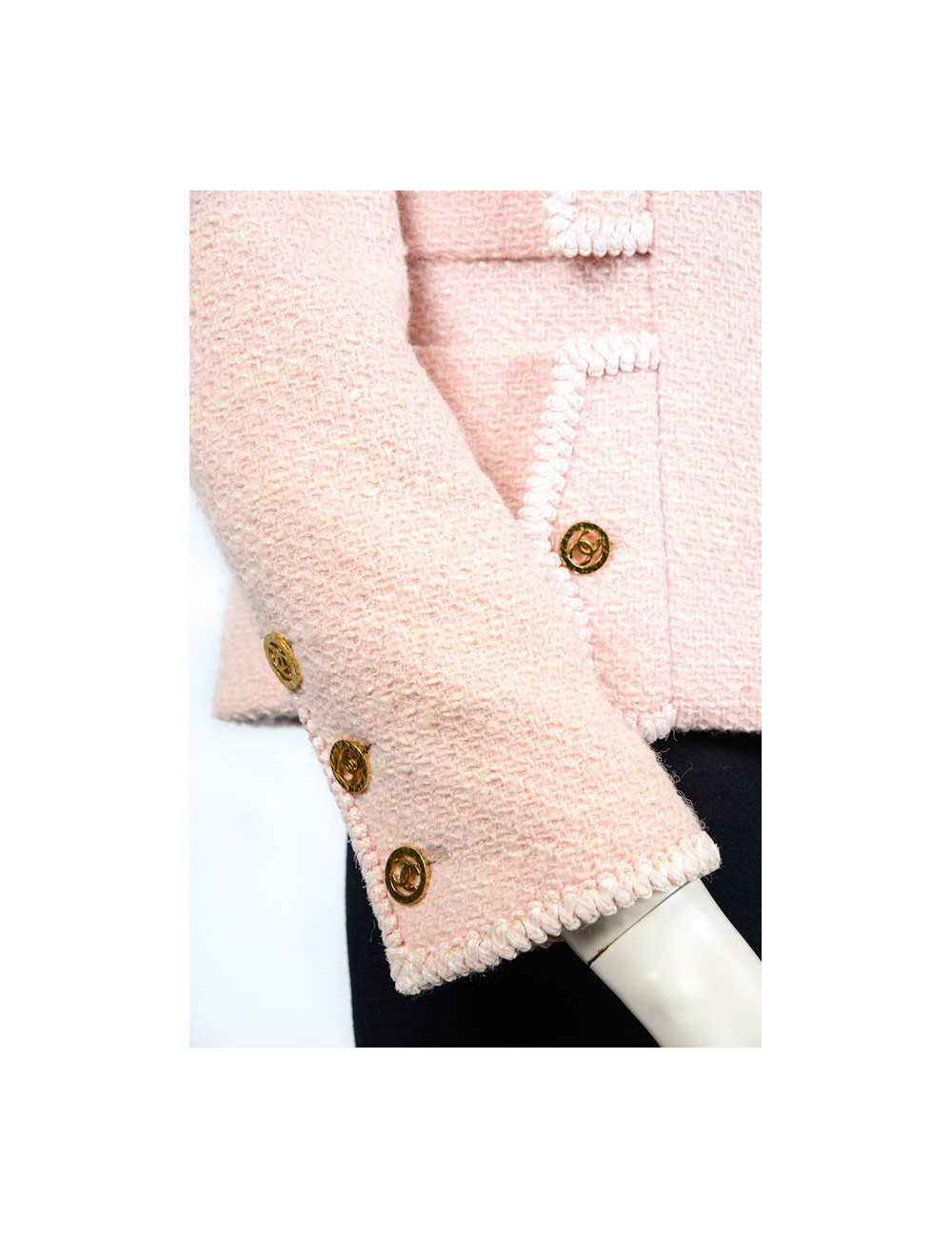 Veste CHANEL en tweed rose