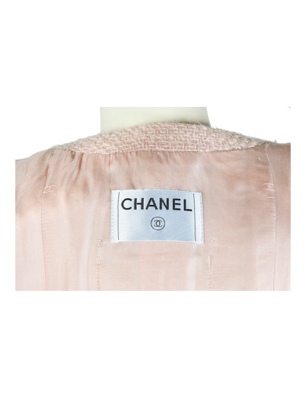 Veste CHANEL en tweed rose