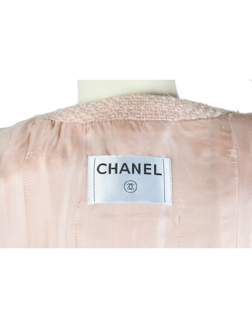 Veste CHANEL en tweed rose