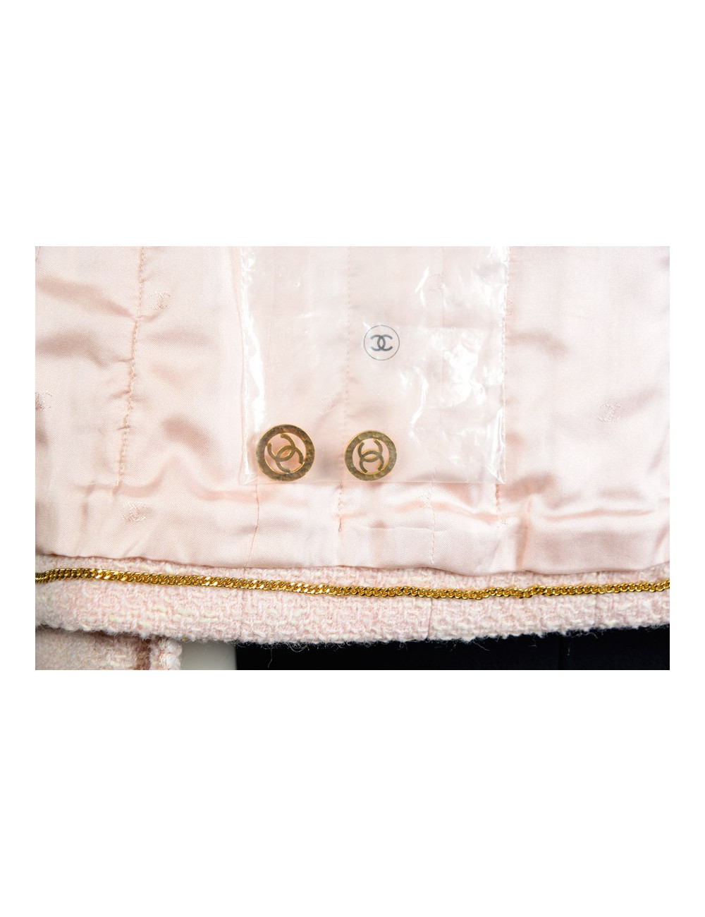 Veste CHANEL en tweed rose