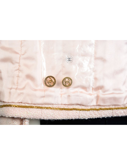 Veste CHANEL en tweed rose