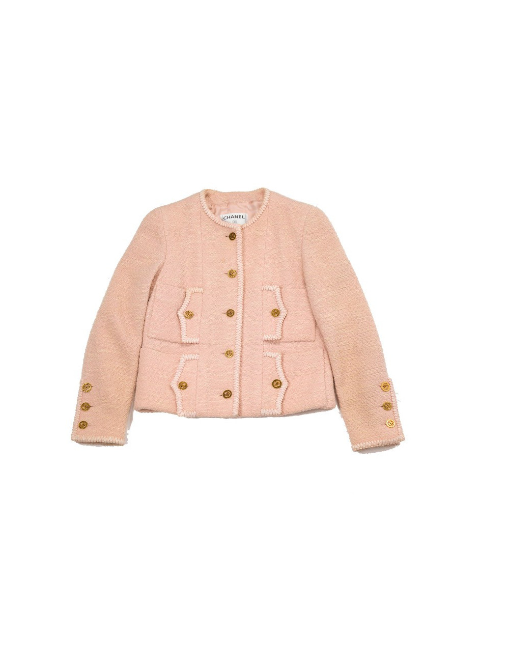 Veste CHANEL en tweed rose