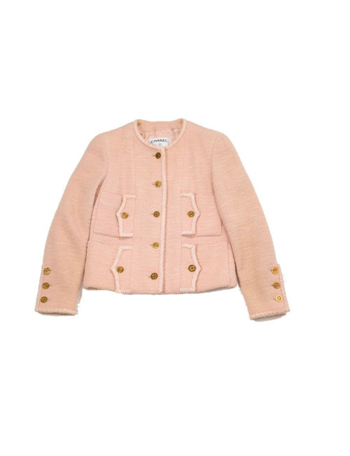 Veste CHANEL en tweed rose