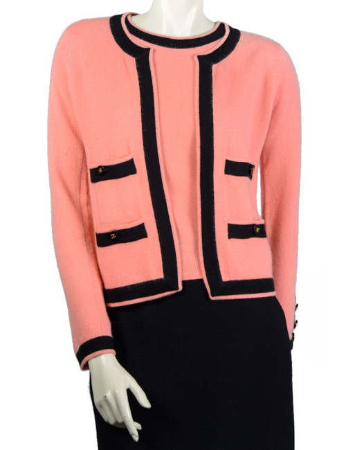 Twin set CHANEL en cachemire